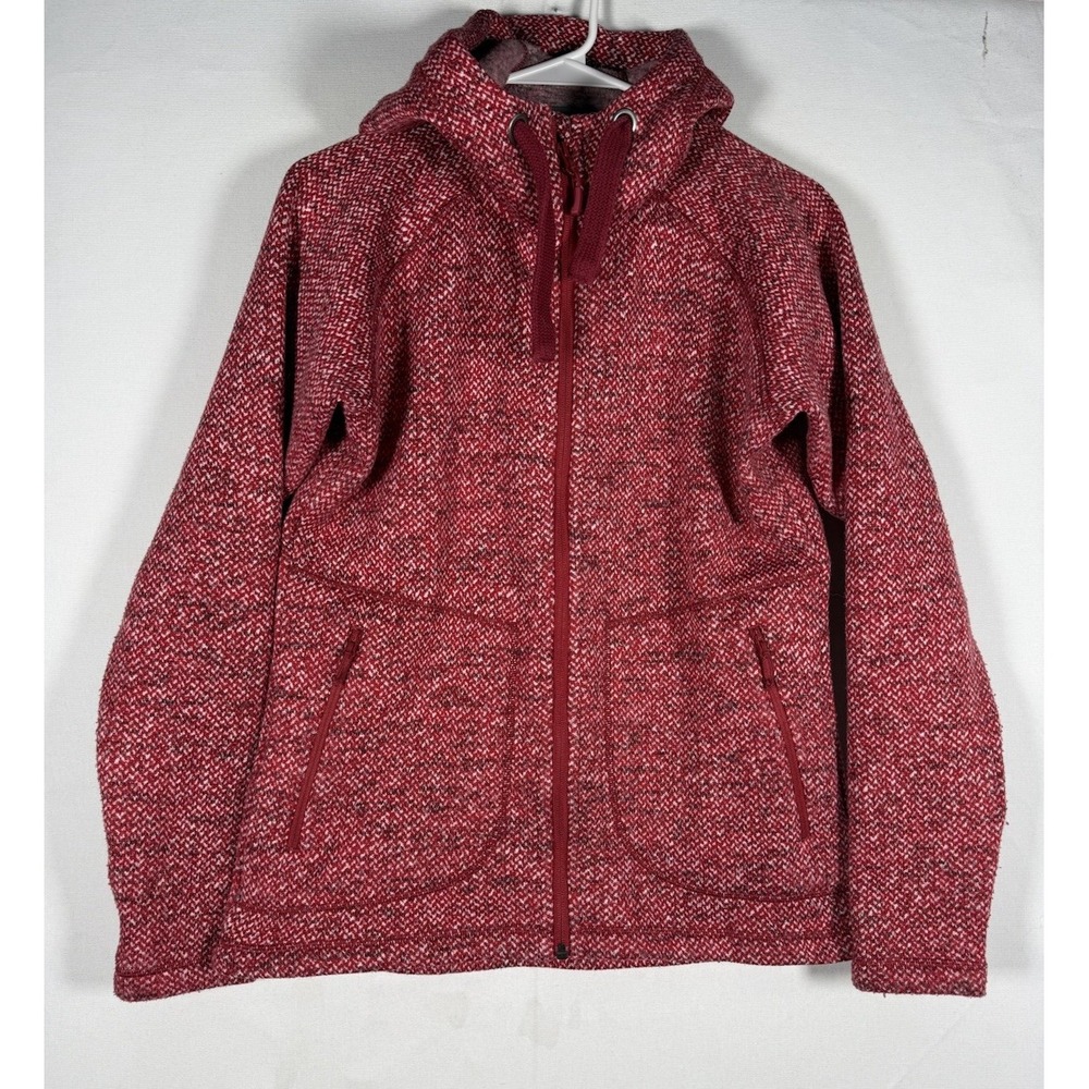 Rab Jacket Womens Medium Red Amy Hoody Full Zip Fleece Hoodie Outdoor